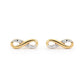 Infinity Studs with Pave DIA Setting