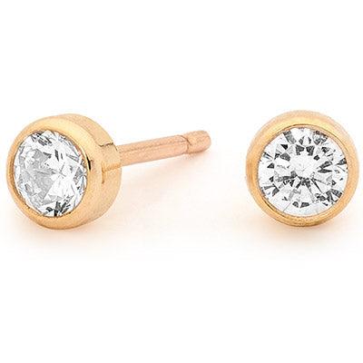 4.0 mm Cubic Zirconia Studs