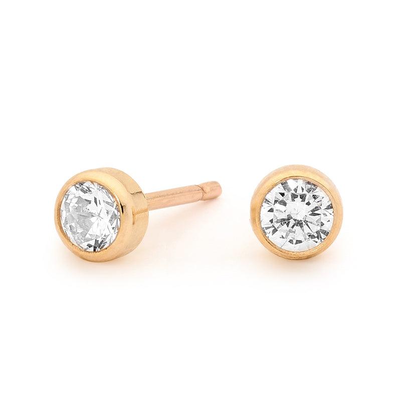 4.0 mm Cubic Zirconia Studs