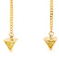 Sexy Drop Earrings with Yellow CZ - Micro Gems