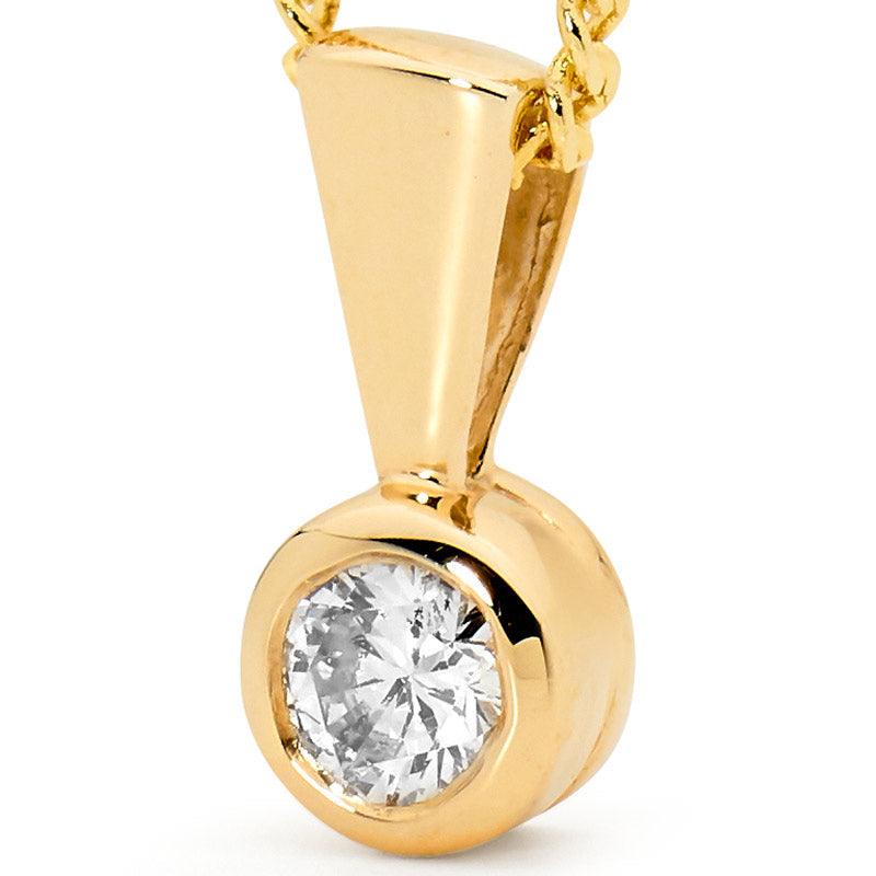 Diamond Solitaire Pendant - 0.20 Carat