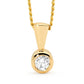 Diamond Solitaire Pendant - 0.20 Carat