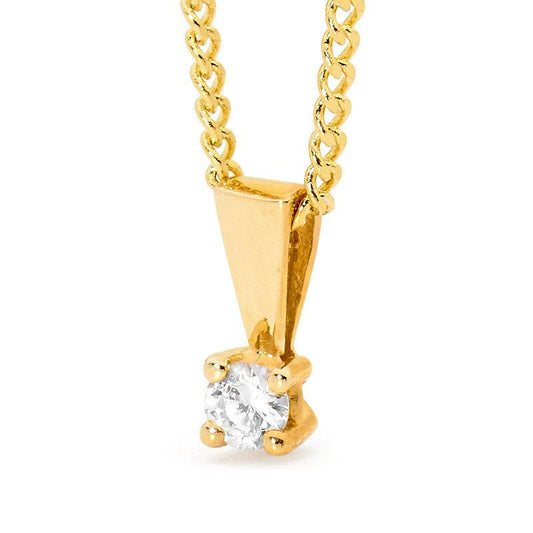 Diamond Solitaire Pendant - 0.04 Carat