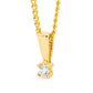 Diamond Solitaire Pendant - 0.08 Carat