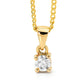 Diamond Solitaire Pendant - 0.20 Carat