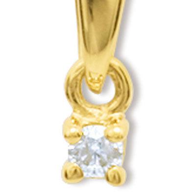 Diamond Solitaire Pendant - 0.05 Carat