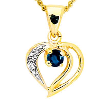 Sapphire and Diamond Pendant