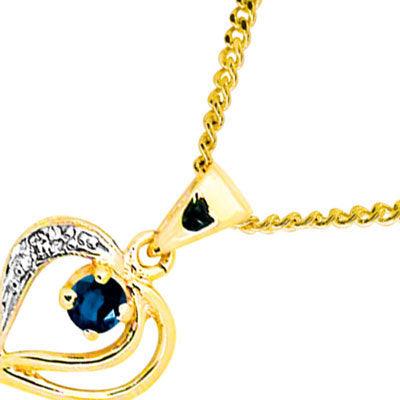 Sapphire and Diamond Pendant