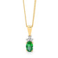 Emerald and Diamond Pendant