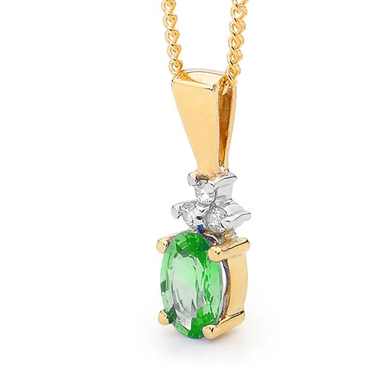 Emerald and Diamond Pendant