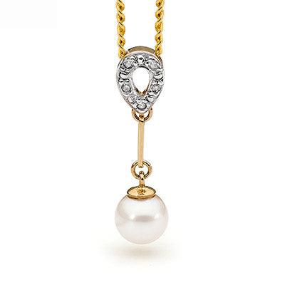 Pearl and Diamond Pendant