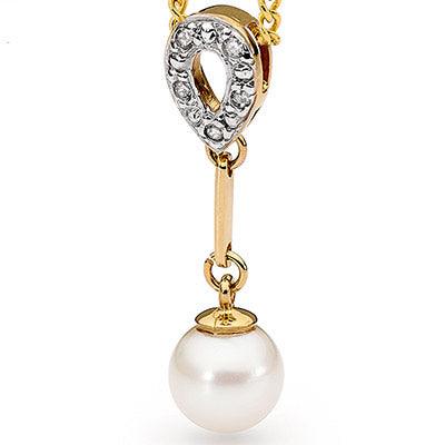 Pearl and Diamond Pendant