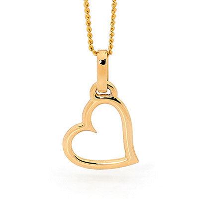 Gold Love Heart Pendant