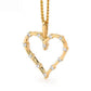 Open Diamond set heart pendant