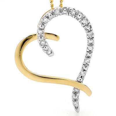 13 Diamond Heart Pendant