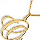 Gold Initial Pendant O