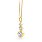 Cubic Zirconia Pendant with 3 stones