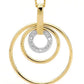 Diamond Pendant "Circle of life"