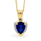 Australian Sapphire and Diamond Pendant