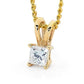 Princess Cut Diamond Pendant 0.07 Carat