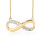 Infinity Necklace with Pave DIA Setting