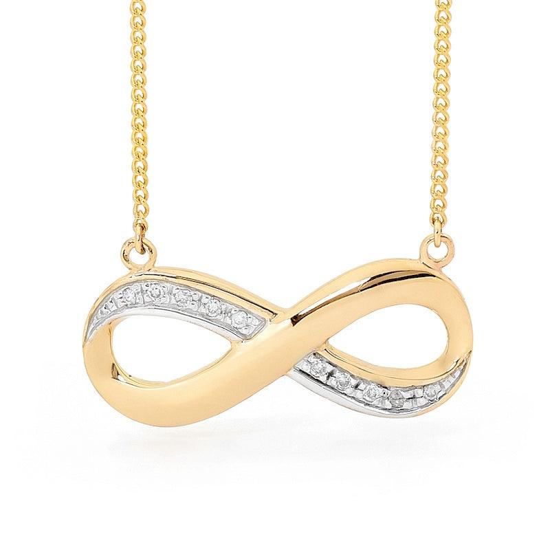 Infinity Necklace with Pave DIA Setting