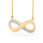 Infinity Necklace with Pave DIA Setting