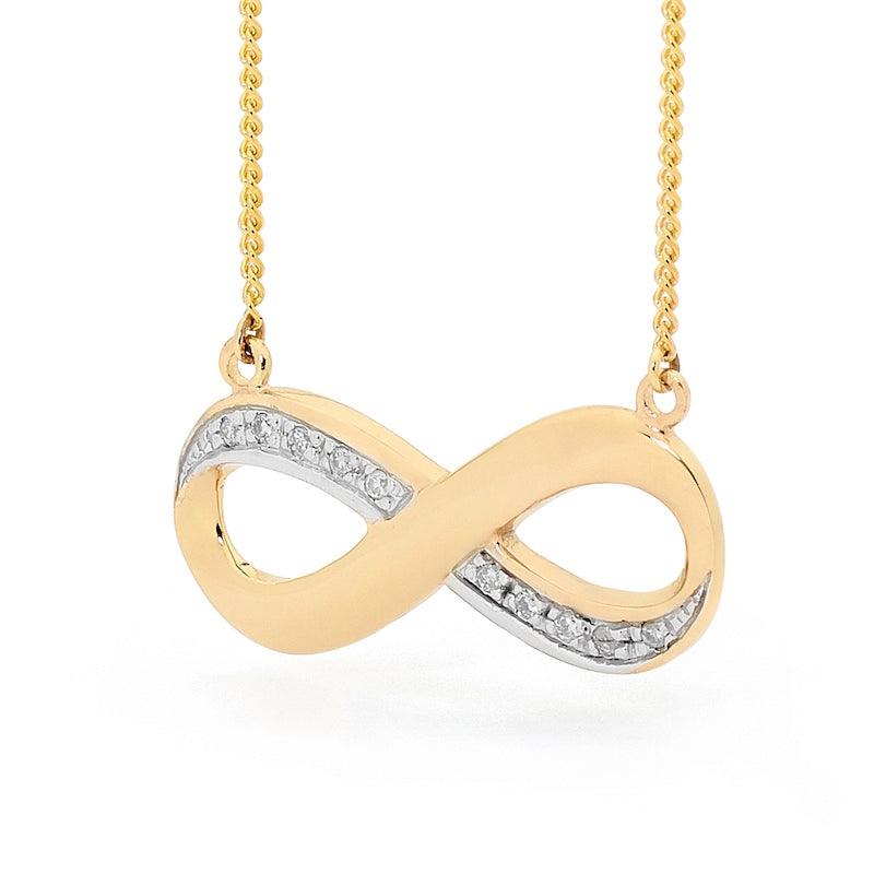 Infinity Necklace with Pave DIA Setting