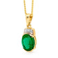 Classic Created Emerald Pendant