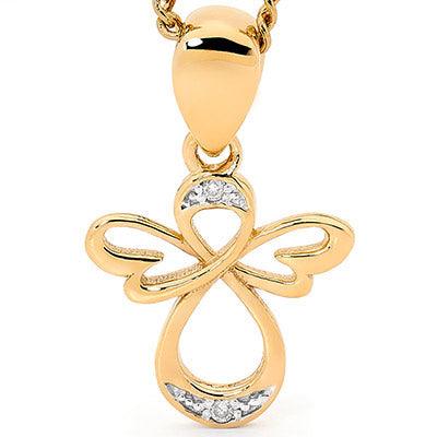 Angel Pendant with Diamonds