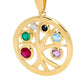 Tree of Life Pendant with Happy Gems