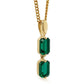 Oblong Emerald Pendant