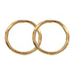 9k Yellow Gold Facet Sleepers 12mm