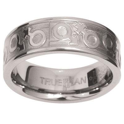 Unisex Tungsten Ring US Size 8