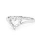 Platinum and Diamond heart ring