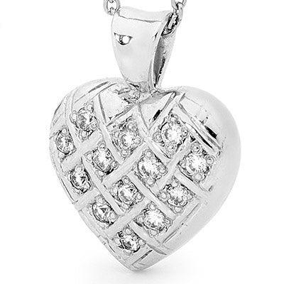 Noble Platinum Diamond Heart