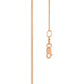 Rose Gold Chain "Fine Curb Link" - 45 cm