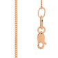 Rose Gold Chain "Fine Curb Link" - 45 cm