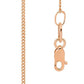 Rose Gold Chain "Fine Curb Link" - 45 cm