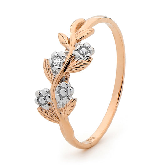 Rose Gold Ring "Forget Me Not"