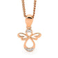 Rose Gold Angel Pendant with Diamond