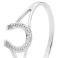 Lucky horseshoe ring with Diamond