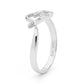 Diamond Set Love Ring in White Gold