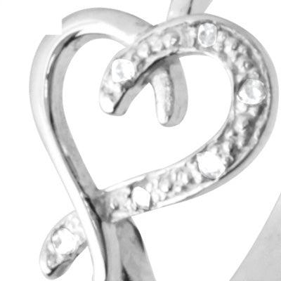 Diamond Set Love Ring in White Gold