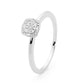 White Gold Diamond Love Ring