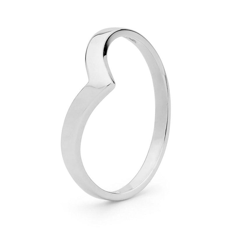 Gold Ring - White Gold -Wishbone