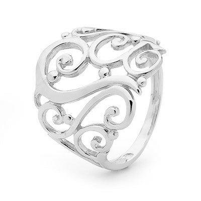 Gold Ring - White Gold - Floral Design