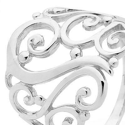 Gold Ring - White Gold - Floral Design