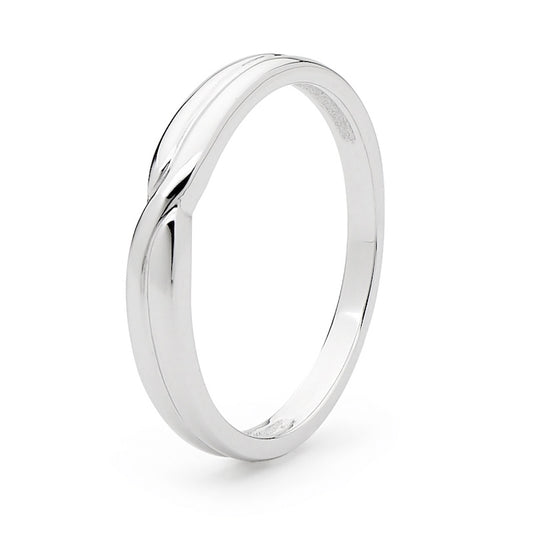 White Gold Wedding Ring - Eva