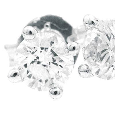 Diamond Studs White Gold - TDW = 0.5 Carat